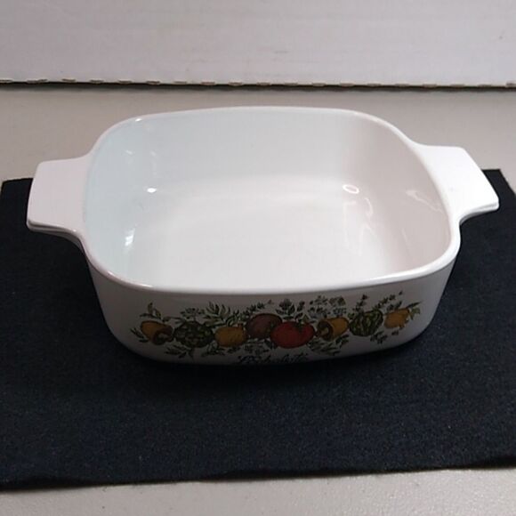 Vintage Corning Ware Spice of Life L'Echalote Casserole Cottagecore Bakeware - Picture 3 of 5